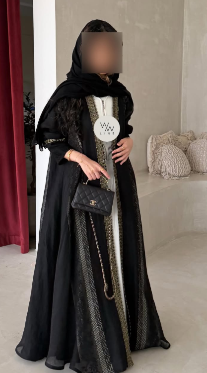 gilded-braid-linen-abaya