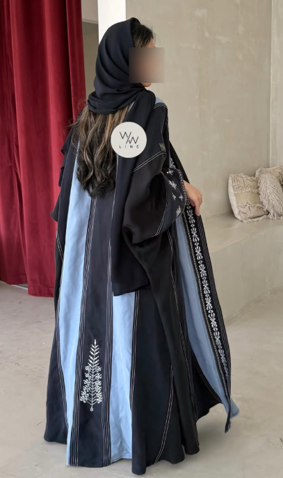 Sky Line Embroidered Abaya
